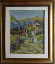VECCHIO QUADRO DIPINTO AD OLIO FIRMATO - QUARONI -