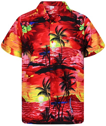 Camicia hawaiana surf - camicia, rosso