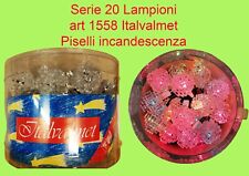Luci di Natale Serie 20 Lampioni art 1558 Piselli Incandescenza Vintage