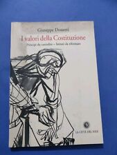 Libro I VALORI DELLA COSTITUZIONE DI GIUSEPPE DOSSETTI TASCABILE 