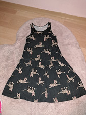 Abito nero leopardato taglia