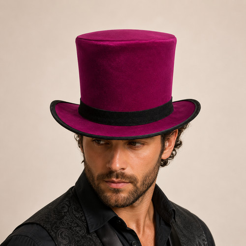 Cappello top rosa - cappello, steampunk
