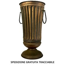 PORTAOMBRELLI IN VERO RAME Lavorato • Antico Vintage • Artigianato Arte Povera