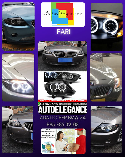 Fari angel eyes neri per - angel, bmw