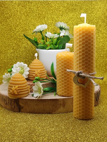 Candele cera api naturali - candele, in