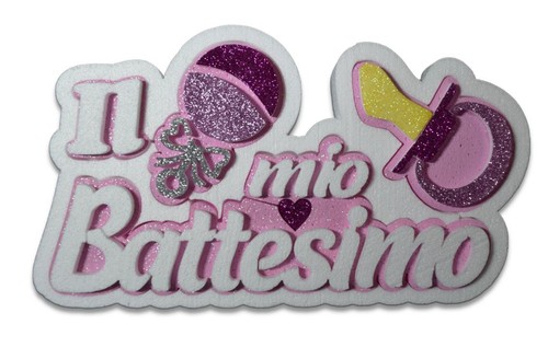 Scritta mio battesimo con - il,