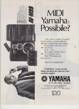 advertising Pubblicità YAMAHA  MIDI  HI FI 1987 MUSIC SOUND VINTAGE MUSIC