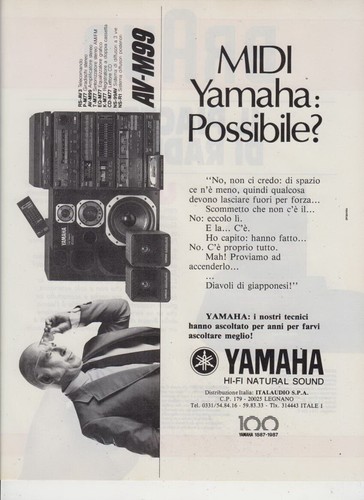 Advertising pubblicità yamaha - advertising,