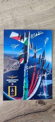 Cartolina autografata frecce - cartolina,