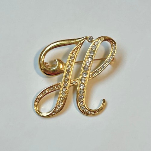 Spilla trifari initial oro - trifari,