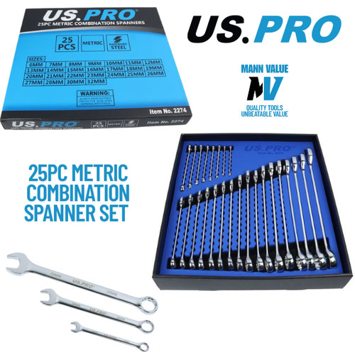 25pc metric combination - 25pc,