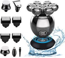 Rasoio elettrico per capelli da testa calva 7D taglia capelli regola barba corpo