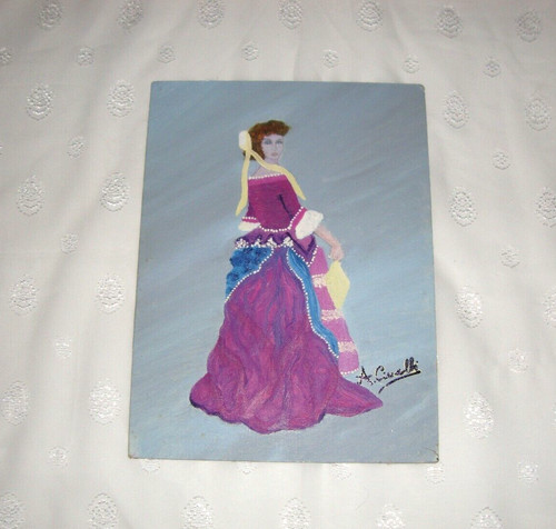 Quadro miniatura dama - quadro,