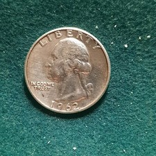 USA  1962 QUARTO DI DOLLARO QUARTER DOLLAR WASHINGTON ARGENTO 900 KM 164