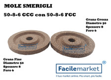Coppia mole smerigli per affettatrice 50-8-6 GCG con 50-8-6 FCG