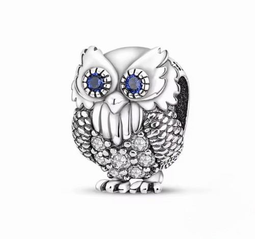 Charm gufo argento - gufo, in