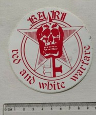 ADESIVO ULTRAS RED AND WHITE WARFARE BARI TIFOSI ANNI 80