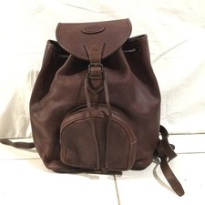 Zaino Overland in pelle marrone con ciottoli