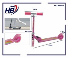 Monopattino 2 Ruote Divertimento Bambini Ragazzi Wx-s106s Rosa dfh