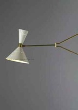 Lampada da parete 1950 ottone