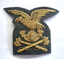 Fregio per Cappello Alpino Ufficiali Genio Alpini in Canottiglia Nuovo