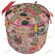 Pouf ottomano indiano vintage