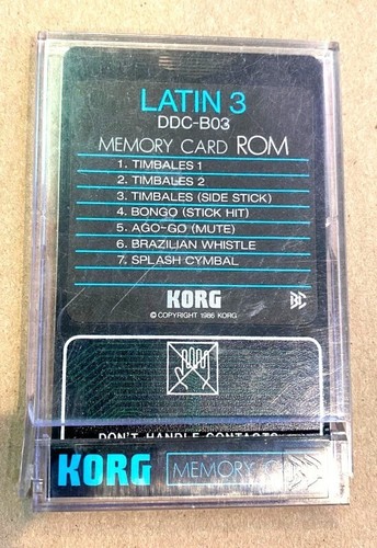Korg ddc b03 latin schede - ddc-b03,