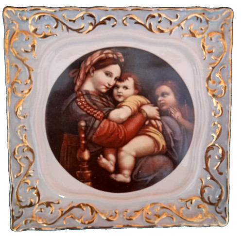 Piastra formella ceramica - in,