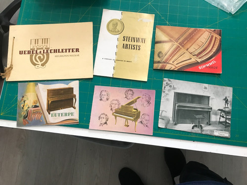 Brochure pianoforte vintage
