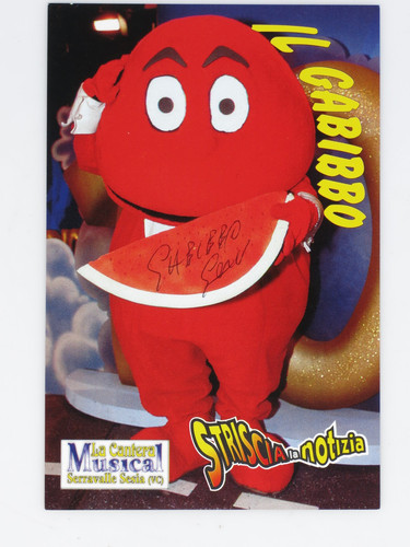 Prl gabibbo autografo firma - autografo,