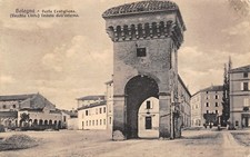 9308) BOLOGNA, PORTA CASTIGLIONE VECCHIA CINTA VEDUTA DALL'INTERNO. VG NEL 1916.