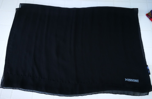 Missoni black silk scarf - silk,