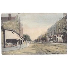 STAPLE HILL Broad Street, Old Postcard Postmark Staple Hill Bristol 1909