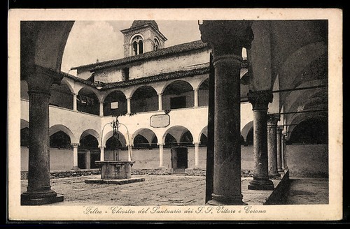 Cartolina feltre chiostro - cartolina, del