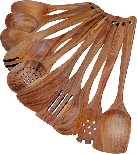 Teak utensili cucina set - teak,