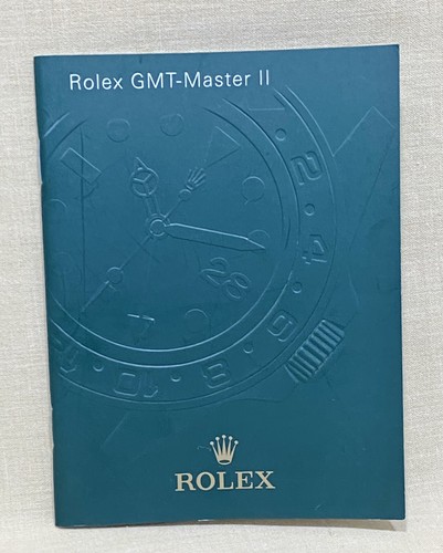 Rolex gmt master booklet - rolex, gmt-master