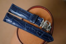 Cinturino fatto mano blu jlc - cinturino,