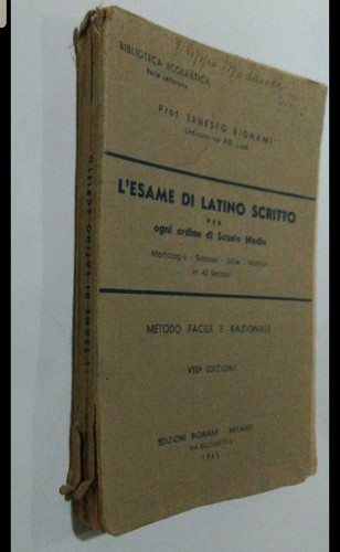 Manuale latino scritto - manuale,
