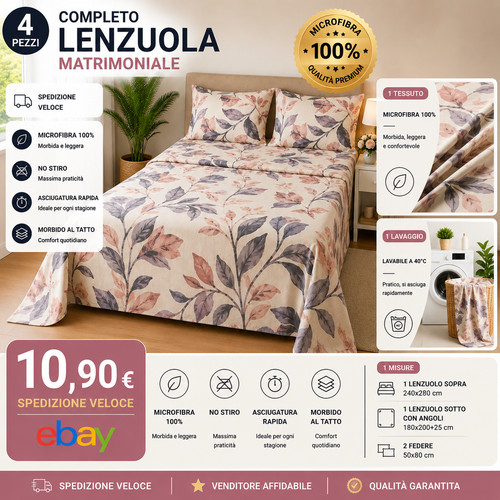 Completo lenzuola matrimoniale - completo,