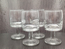 BICCHIERINI SHOT  - 4 PEZZI - VETRO - VINTAGE '70/80