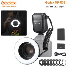 Godox MF-R76 macro anello flash close up Speedlite Fr Canon Nikon Sony Fuji Pentax