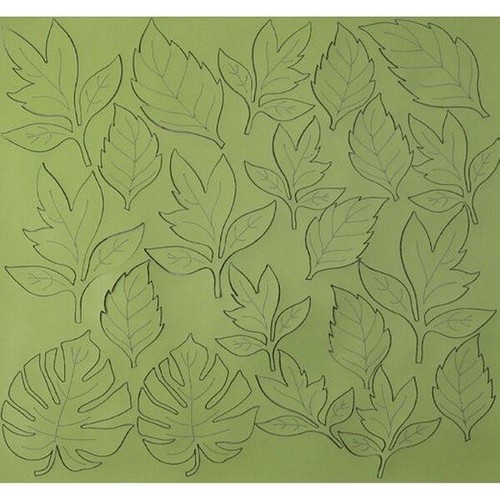 Eco pelle nappa - foglie, mela