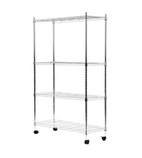 Scaffale metallo cromato - in, 4