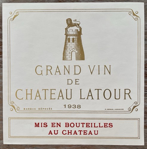 étiquette château latour - Étiquette,