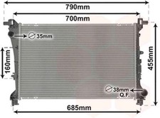 Radiatore  FIAT TIPO dal 2015