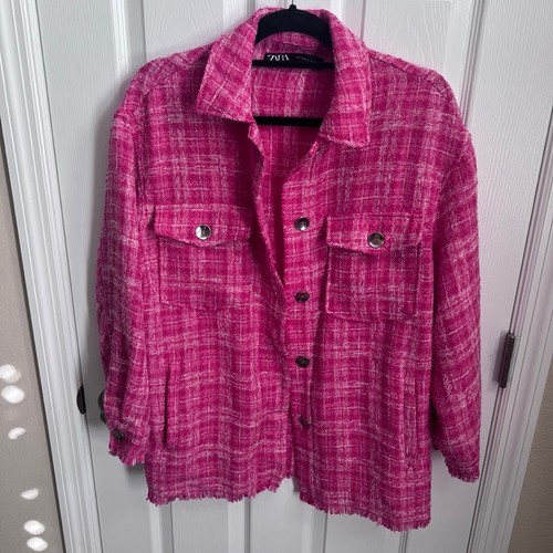 Giacca zara rosa quadri - zara,