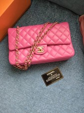 Borsa Chanel rosa doppia patta