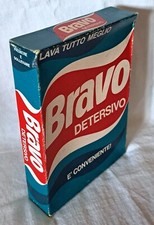 SCATOLO DETERSIVO BRAVO sigillato mai aperto anni 1970 carosello pubblicità