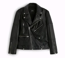 Giacca biker Zara 100% pelle