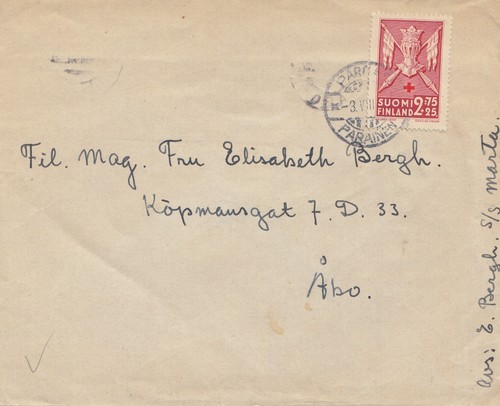 Finlandia 1942 lettera in - lettera,